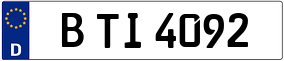 Truck License Plate